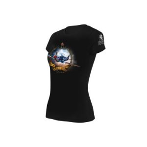 DAM T-SHIRT MED FIGHTER SPITFIRE Aeroshoppen för flygintresserade