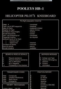 HELICOPTER KNÄBORD pilottillbehör